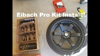 2018 Civic SI Eibach lowering spring install [upl. by Ulani397]