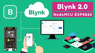 Blynk with NodeMCU ESP8266 Web dashboard and Mobile App [upl. by Jami506]