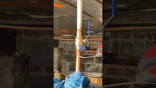 Real plumbers solder NOT propress plumbing plumber [upl. by Anitak]