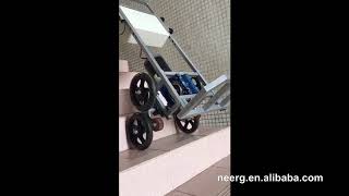 80KG Foldable Fourwheel Stair Climbing Trolley sctf001 [upl. by Tullius198]