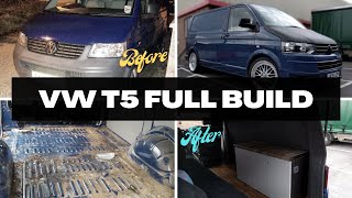 Volkswagen VW T5 Transporter BUDGET Campervan Conversion Project  Facelift  Full Build [upl. by Netsyrc]