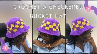 CHECKERED BUCKET HAT [upl. by Ardnazil451]