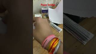 Paper bridge amazing experiment 🧪  experiment experimentathome diy fyp shorts [upl. by Yesoj]