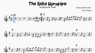 The Rake Hornpipe Krusty Krab Theme  G Major  Sheet Music [upl. by Aborn]