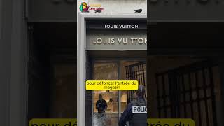 Attaque a la voiture bélier sur une boutique Louis Vuitton [upl. by Wira769]