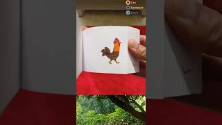 Hen 🐓Man 🤦‍♂️flip book flipbook droing art artist motivation harrypotter [upl. by Ahsein]