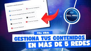 Cómo Gestionar TODAS tus Redes Sociales desde una Única Plataforma  Full Viral Tutorial [upl. by Dianemarie]