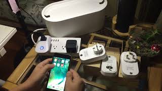 Acemax smart WIFI plug works with Alexa google home Google assistant APP Ifttt [upl. by Yaya319]