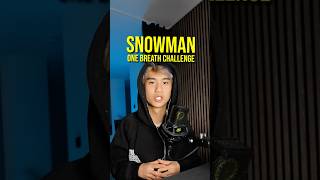 Schafft ihr es weiter ❄️☃️ onebreathchallenge snowmanchallenge snowman singing deutsch 2024 [upl. by Manthei859]