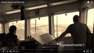 🔴 TERRIFYING Footage What Its Like OnBoard a Ship In a North Sea STORM waves Storm ocean [upl. by Letney]