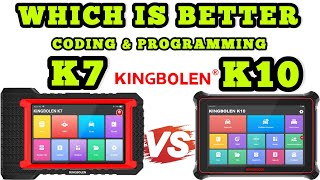 ECU CODING Scan Tool Kingbolen K7 Vs Kingbolen K10 [upl. by Eelnodnarb]