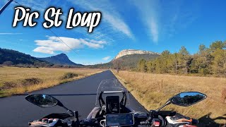 Balade moto au PIC ST LOUP Herault  Pure beauté mais coincé dans la boue 😅 [upl. by Hunley444]