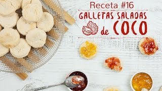 Receta 16  Galletas Saladas de Coco [upl. by Rubin]