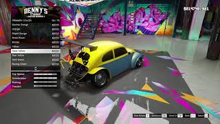 GTA V Bennys Car Custom BF Weevil Volkswagen Beetle  Ultimate Build [upl. by Rafaelle770]