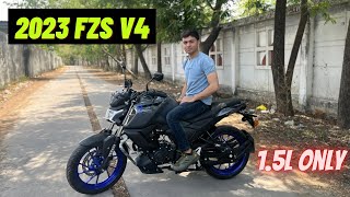 2023 Yamaha FZS V4 Review  Is FZS V4 Buying Worth [upl. by Retluoc]