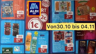 ALDI SÜD Werbung Prospekt Angebote und Aktionen gültig von 3010 bis 411 [upl. by Anilec50]