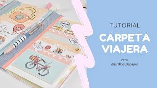 TUTORIAL CARPETA VIAJERA  TRAVEL FOLDER [upl. by Isabea993]