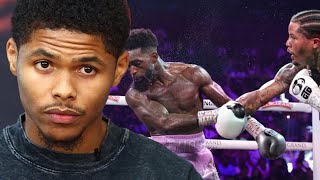 Shakur Stevenson REACTS to Gervonta Davis BRUTAL KNOCKOUT of Frank Martin [upl. by Maryanna]