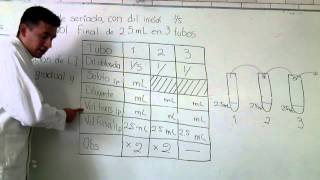 Diluciones básicas de inmunología 3  seriadas [upl. by Mic603]