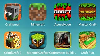 Craftsman Minecraft Apocalypse Master Craft GrindCraft 2 MonsterCrafter Craft Fun [upl. by Borries]