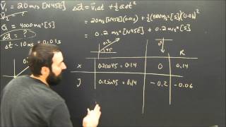 Kinematics Equations in 2D Using Vectors More Complex Problem [upl. by Laersi]