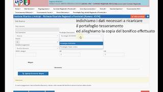 TUTORIAL DEMAT 04 ricarica portafoglio tesseramenti con bonifico completo [upl. by Ahsimit]