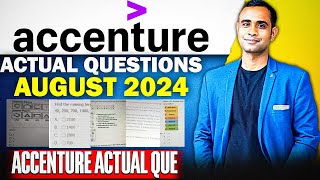 🔥Accenture August 2024 Actual Questions Accenture Actual Questions asked🔥 [upl. by Lepp]