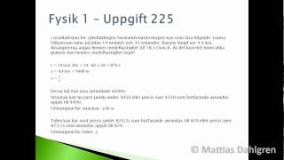 Fysik 1  Uppgift 225wmv [upl. by Corrie]