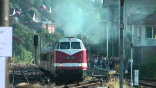 BR 118 7707 mit einem Sonderzug in Meiningen [upl. by Esoranna464]