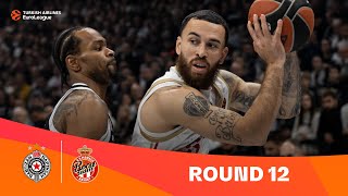 Partizan Mozzart Bet BelgradeAS Monaco  Round 12 Highlights  202324 Turkish Airlines EuroLeague [upl. by Yoc]