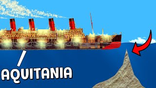 RMS Aquitania VS Reef  Floating Sandbox [upl. by Ayra]