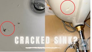 Cracked undermount sink DIY replacement video [upl. by Analle]