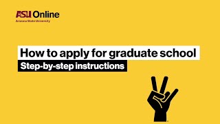 How to apply to ASU Online graduate school [upl. by Jennee]