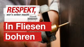 Richtig in Fliesen bohren  toom Werkstatt [upl. by Rorie]