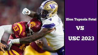 Zion Tupuola Fetui vs USC 2023 [upl. by Coucher874]