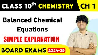 Balanced chemical equation  chemical reactions and equations  class 10 chemistry 202425 [upl. by Cod]