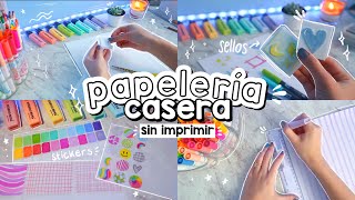 🖍 HAZ PAPELERIA CASERA SIN IMPRIMIR 🌈  DanielaGmr ✨ [upl. by Stern]