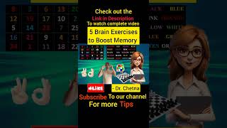 Brain Exercise To Increase Memory 🤩😇brainpower increasememory memory memorytips increasebrain [upl. by Eniamat559]