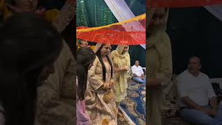 Kashmiri brides Entry in tent Kashmiri Mehndiraat rituals weddingvideo kashmirisongs [upl. by Neeuq325]