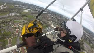 Northern Ireland microlight turbulent flight [upl. by Kile]