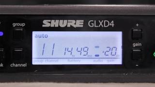 How To Adjust the Gain on a Shure GLXD Digital Wireless System [upl. by Mariette629]