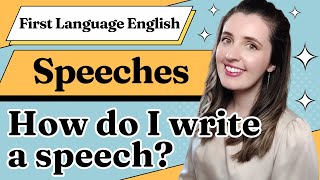 First Language English IGCSE Speech Writing [upl. by Terrab]