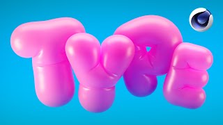 Creating Bubble Type or Balloon Text Inflation Simulations in Cinema 4D [upl. by Navarro]