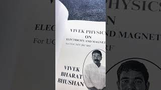 Vivek physics on Electricity and Magnetism  NET UGC JRF SRF physics book [upl. by Darwin]