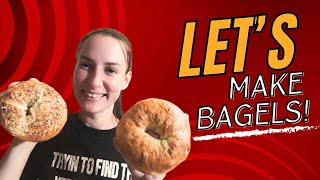 Homemade Sourdough Bagels A Tasty Recipe Using Starter Discard [upl. by Aikym]