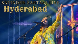 Satinder Sartaaj Live  Hyderabad  Touching the Towns [upl. by Htyderem]