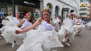 Awesome Street Performers during Carnival in Denmark Europe 2024 [upl. by Anair]