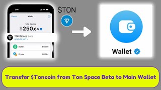 How to Transfer TON from Ton Space Beta to Main Wallet [upl. by Bramwell]