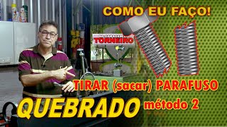 TIRAR SACAR EXTRAIR PARAFUSO QUEBRADO USANDO A FURADEIRA E BROCA [upl. by Jethro252]