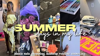 vl♡︎g summer day in my life ʚĭɞೃ❀  chit chat GRWM po box unboxing picnic DATE 🧺 shopping more [upl. by Lorak704]